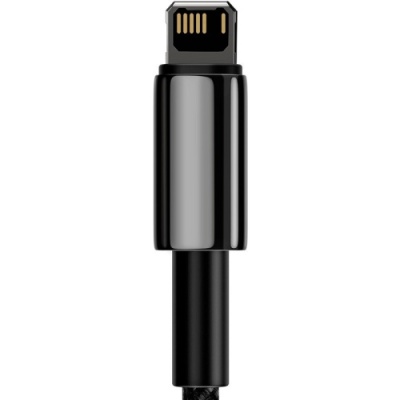 кабель baseus tungsten gold usb - lightning 2.4a/1m (calwj-01) (black) 