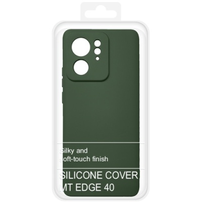 Купить силіконовий чохол soft silicone case для motorola edge 40 (темно-зелений) онлайн