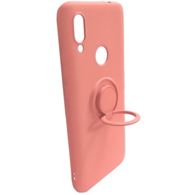Купить силіконовий чохол soft silicone casevsmagnet ring для xiaomi redmi 7 - peach онлайн