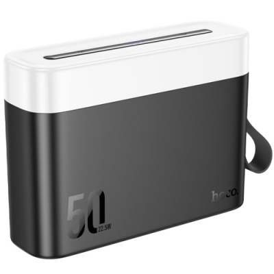 додаткова батарея power bank hoco j94a overlord pd20w+qc3.0 22.5w 50000 mah (чорний) 