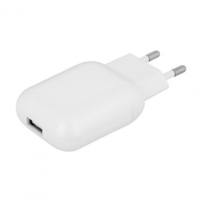мережевий зарядний пристрій xo l37 1usb/2.1a (бiлий) 