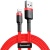 кабель baseus cafule usb - lightning 2.4a/0.5m (calklf-a09) (red-black) 