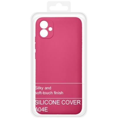 Купить силіконовий чохол soft silicone case для samsung a042 galaxy a04e (малиновий) онлайн