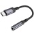 перехідник borofone bv24 type-c(male) to 3.5mm(female) 0.15m (сірий) 