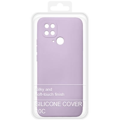 Купить силіконовий чохол soft silicone case для xiaomi redmi 10c (гліцинія) онлайн