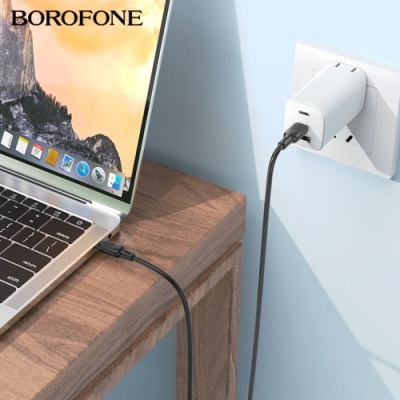 кабель borofone bx113 silicone type-c - type-c 60w/2m (чорний) 