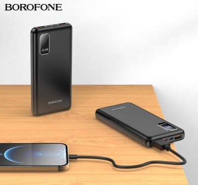 додаткова батарея power bank borofone bj15 kody 10000 mah with magsafe pd20w (чорний) 