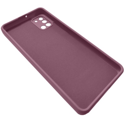 Купить силіконовий чохол soft silicone casevsmagnet ring для samsung a315 galaxy a31 - cherry purple онлайн