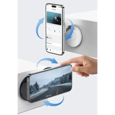 Автотримач Baseus MagPro Magnetic Foldable (B10564101211-00) (white)