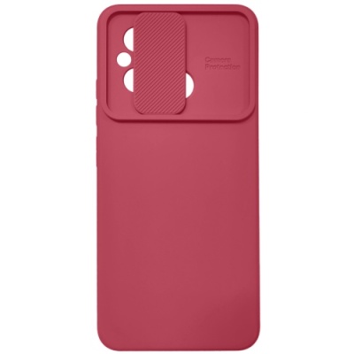 Купить силіконовий чохол soft tpu armor camshield для xiaomi redmi 12c - wine red онлайн