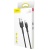 кабель baseus cafule usb - lightning 2.4a/1m (calklf-bg1) (black-grey) 