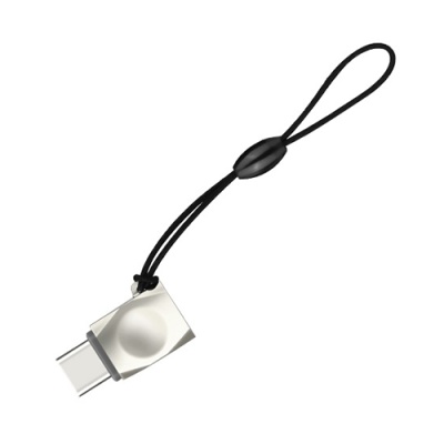 перехідник hoco ua8 microusb - type-c (сталевий) 