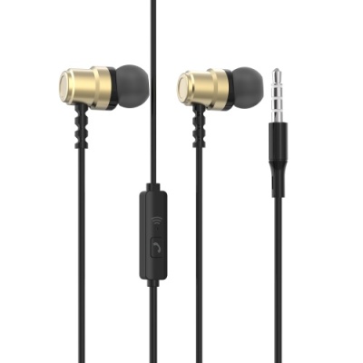 навушники skydolphin sr28 metal with mic golden 