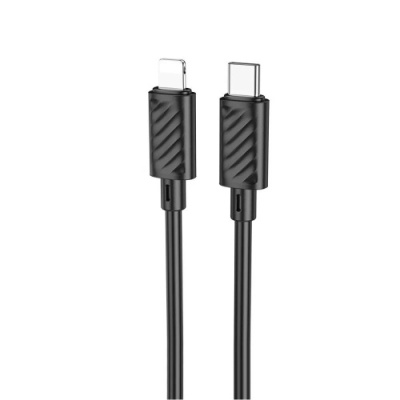 кабель hoco x88 gratifield (pd) type-c - lightning 20w 3a/1m (чорний) 
