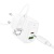 Мережевий Зарядний Пристрій Hoco CS54A 1USB/18W/QC3.0 + 1Type-C/20W/PD + (Type-C - Lightning) (Білий) мережевий зарядний пристрій hoco cs54a 1usb/18w/qc3.0 + 1type-c/20w/pd + (type-c - lightning) (білий)