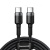 кабель baseus cafule type-c - type-c 100w/1m (catklf-dlg1) (black-grey) 