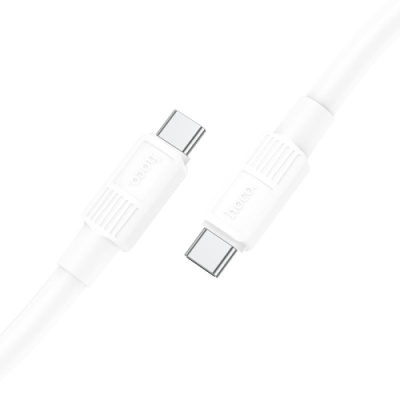 кабель hoco x84 solid (pd) type-c - type-c 60w 3a/1m (білий) 