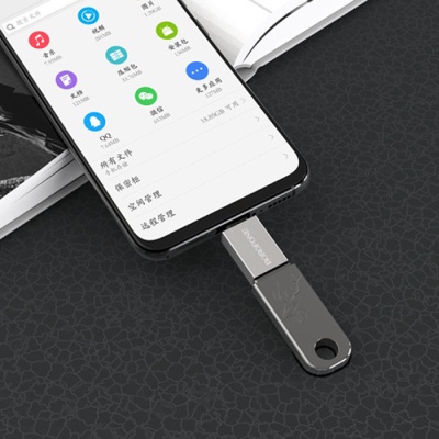 перехідник borofone bv2 otg usb 3.0 - microusb (сталевий) 