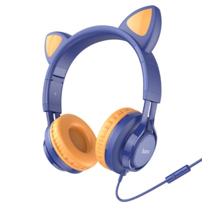 навушники накладні hoco w36 cat (синій) 