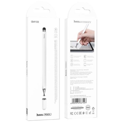 стилус hoco gm103 universal capacitive pen (білий) 