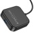 usb hub hoco hb31 easy 4-in-1 converter (type-c to usb3.0+usb2.0*3) 0,2m. black 