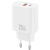 мережевий зарядний пристрій xo ce40 1usb/18w/qc3.0 + 1type-c/20w/pd (бiлий) 