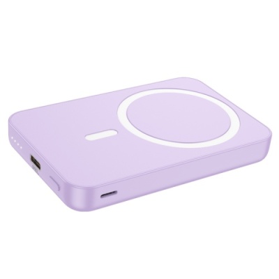 додаткова батарея power bank hoco j109 easy pd20w magsafe fast charging power bank 5000mah (purple) 