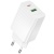 Мережевий Зарядний Пристрій Borofone BAS74A 1USB/18W/QC3.0 + 1Type-C/20W/PD (Білий) мережевий зарядний пристрій borofone bas74a 1usb/18w/qc3.0 + 1type-c/20w/pd (білий)