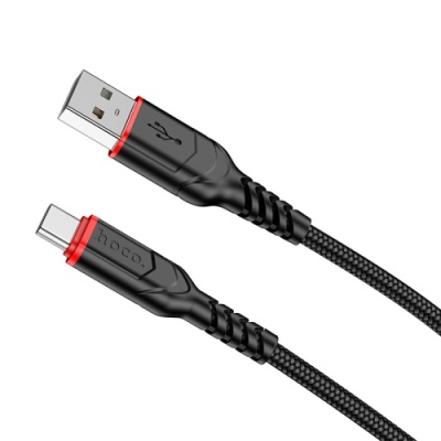 кабель hoco x59 victory usb - type-c 3.0a/3m (чорний) 
