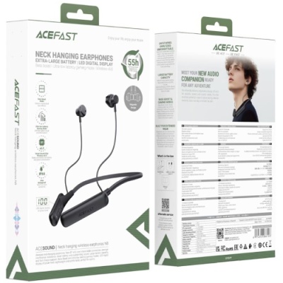 бездротові навушники acefast n8 sport (чорний) 