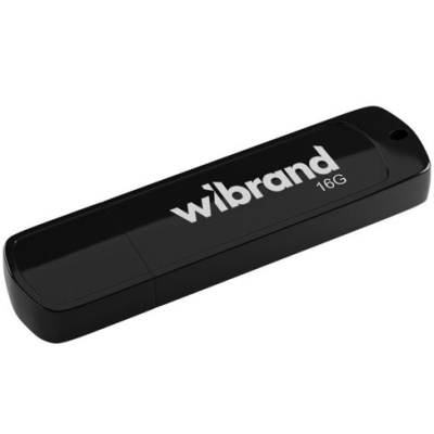 usb флеш-накопичувач wibrand 16gb grizzly (чорний) 