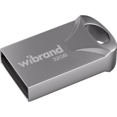 usb флеш-накопичувач wibrand 32gb hawk (срібло) 