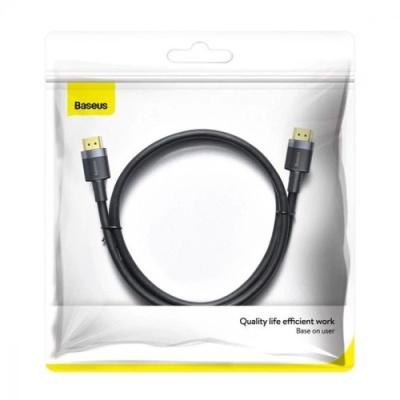 кабель baseus cafule 4khdmi male to 4khdmi male (1m) (black) 