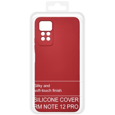 Купить силіконовий чохол soft silicone case для xiaomi redmi note 12 pro 4g (червоний) онлайн