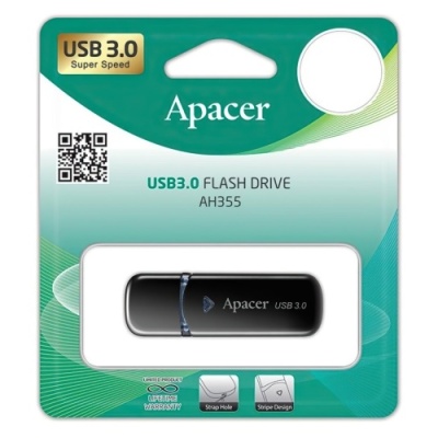 usb флеш-накопичувач apacer ah355 128gb 3.2 (чорний) 