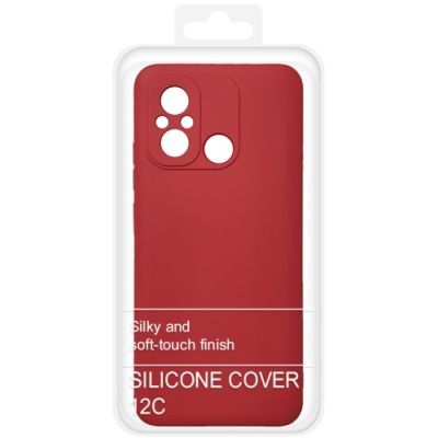Купить силіконовий чохол soft silicone case для xiaomi redmi 12c (червоний) онлайн