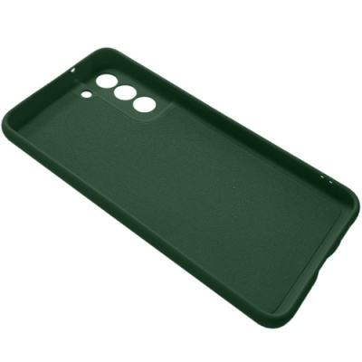 Купить чохол soft silicone case full для samsung g990 galaxy s21 fe (dark green) онлайн