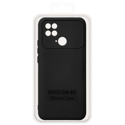Купить чохол soft silicone case full для xiaomi poco c40 4g (black) онлайн