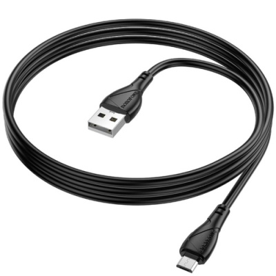 кабель borofone bx121 usb - microusb 2.4a/1м (чорний) 