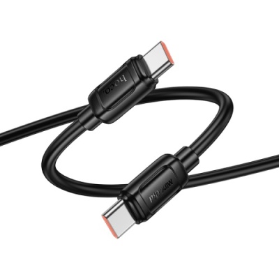 кабель hoco x115 surpass 240w type-c - type-c 1m (чорний) 