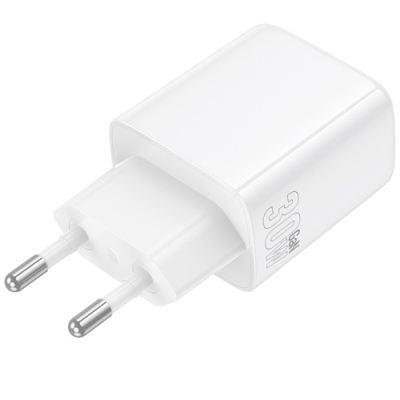 мережевий зарядний пристрій borofone bn28 1type-c/30w/pd (білий) 