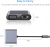usb hub адаптер xo hub001 type-c pd / usb 3.0 / hdmi / vga 