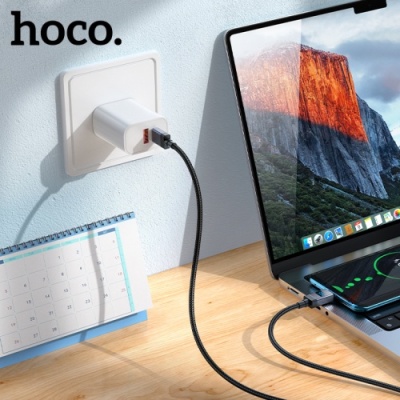 кабель hoco x118 type-c - type-c 60w/1m (чорний) 