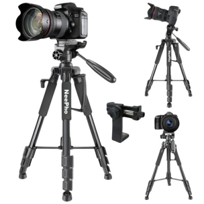 штатив neepho np-8820 (знімний майданчик+тримач/чохол/56-150см)(чорний) 
