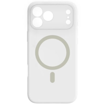 Купить чохол silicone case full camera with magsafe для apple iphone 17 pro (white) онлайн