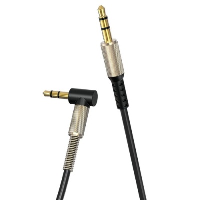 кабель aux skydolphin sr11 aluminium elbow vs mic/control 3.5mm 1m (чорний) 