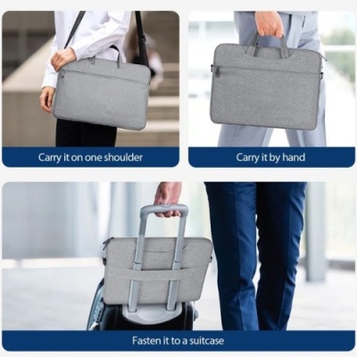 сумка для ноутбука dux ducis lbjb shoulder bag for 14"-15.4" (light grey) 