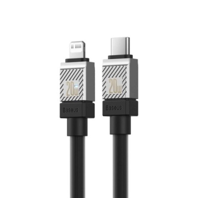 кабель baseus coolplay series (pd) type-c - lightning 20w/5a/1m (cakw000001) (black) 