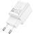 мережевий зарядний пристрій hoco c149a 1usb/18w/qc3.0 + 1type-c/30w/pd (бiлий) 