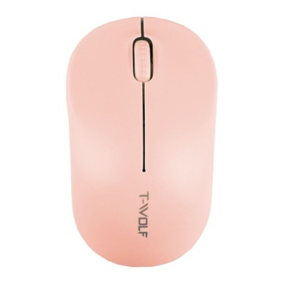 мишка бездротова twolf q4 2.4g (рожевий) 